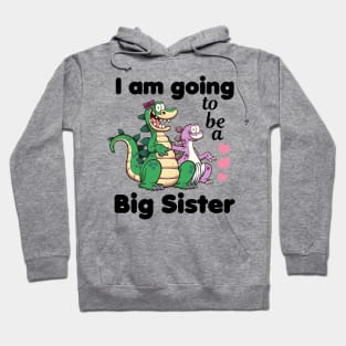 I’m Going To Be A Big Sister Cartoon Hoodie